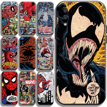 Homem Aranha E O Venom Em Quadrinhos Para Samsung Galaxy A01 A01 Núcleo De Telefone De Caixa Líquido De Silício Casos Shell Funda Carcasa Coque