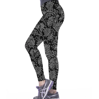 CJLM Moda leggins mulher Com Padrão de Impressão 3D de fitness legging feminina leggins Mulher de Calças de treino, caneleiras