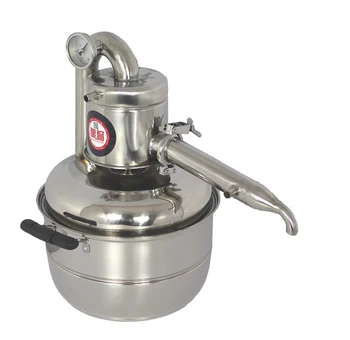 10L 2.64 GAL Vertical de Água Destilador de Álcool Home Brew Kit Ainda Fazer Vinho, Óleo Essencial Boiler 110V / 220V 5kg