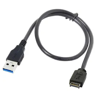 CY CYDZ USB 3.0-Tipo a Macho para USB 3.1 Painel Frontal Cabeçalho de Extensão do Cabo de Dados 50cm