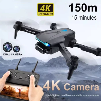 4k Profesional Drone HD, Câmera Dupla Visual Posicionamento 1080P WiFi Fpv Dron Altura Preservação Rc Quadcopter Drone
