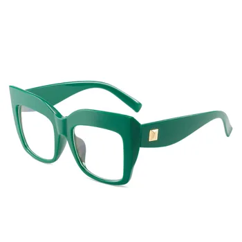 DIXSG Olho de Gato Stud de Óculos FrameWomen Óptico de Óculos Anti fadiga Ocular Anti-Brilho Óculos para Mulheres, Homens Praça Computador Óculos